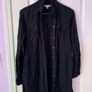 A&F Black Button Down Dress SIZE-L